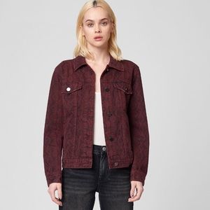 NWT BlankNYC Snake Print Denim Jacket